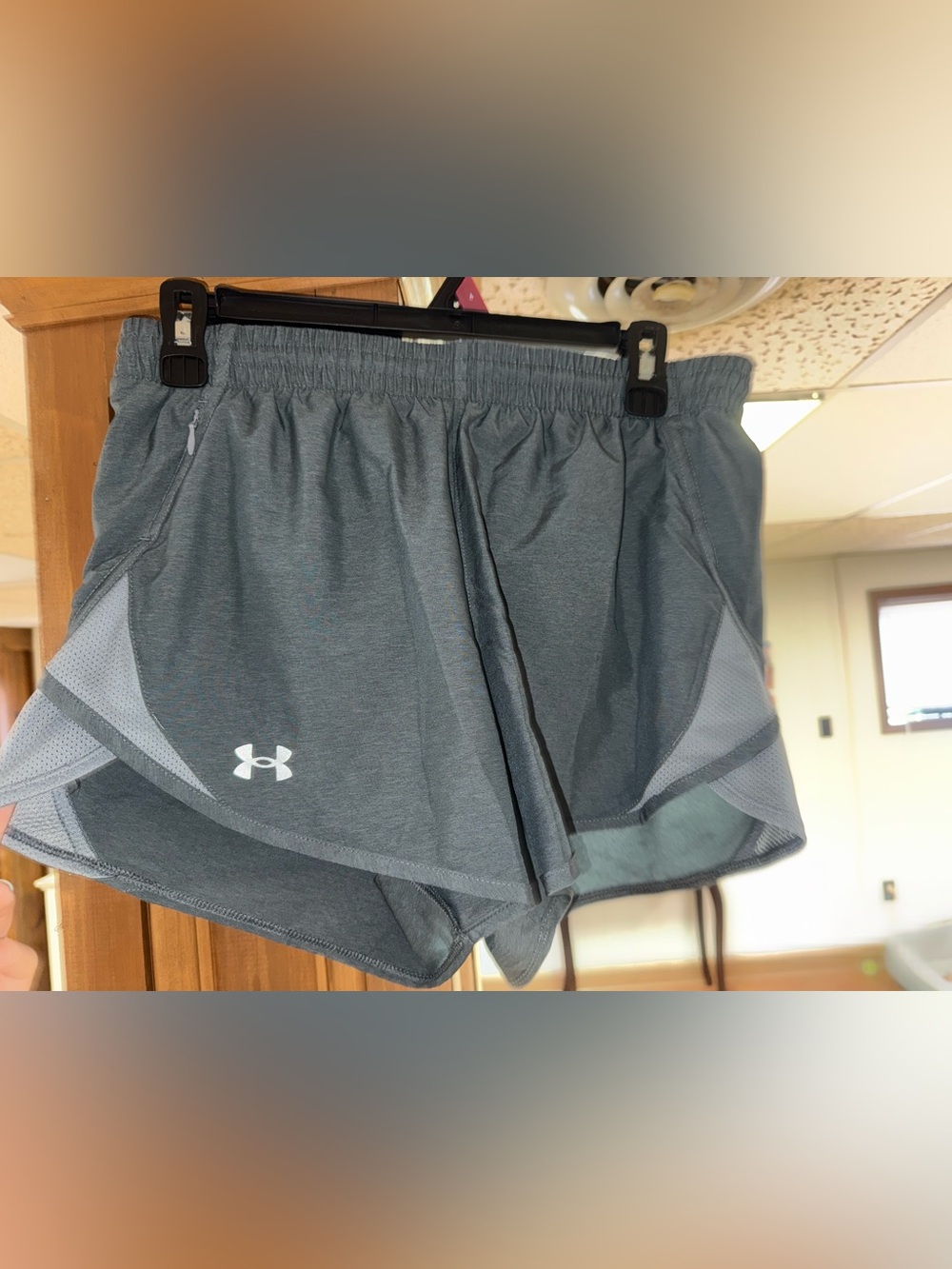 Under Armour Women's Gray Athletic Running Shorts